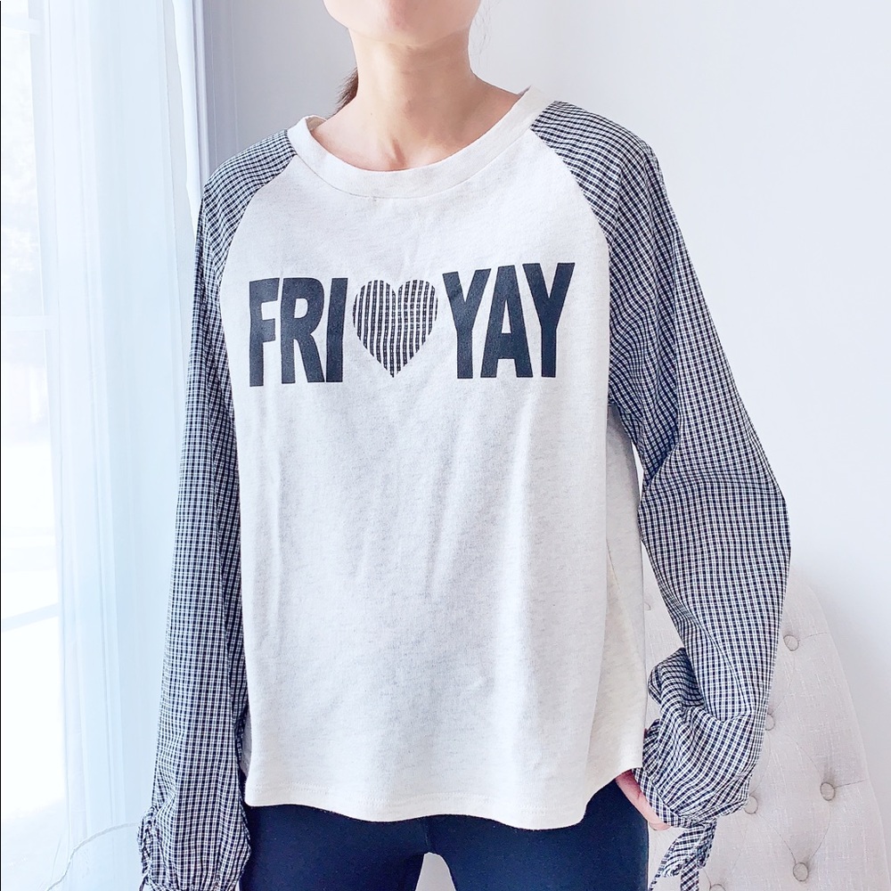 FRIDAY FRI YAY GINGHAM TOP